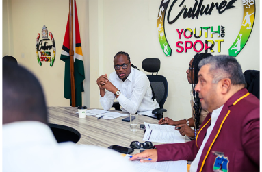 Part of the meeting with the Minister within the Ministry of Culture, Youth and Sport