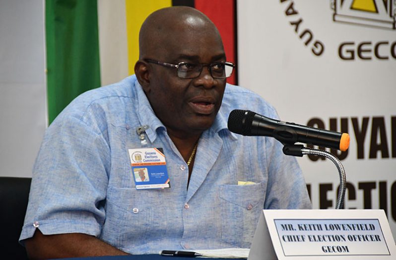 Chief Elections Officer (CEO), Keith Lowenfield