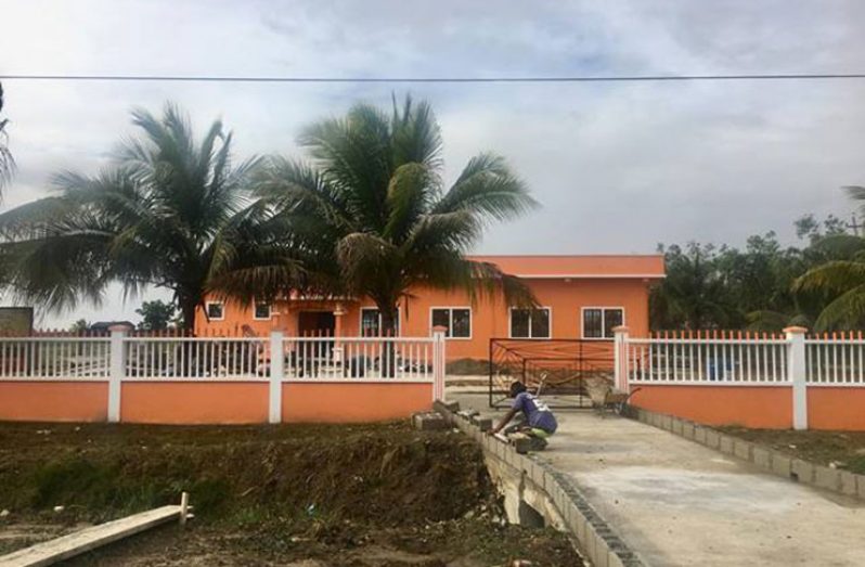 The near complete Nand Persaud soil-testing laboratory at the John’s Science Centre Ground, at Tain Campus