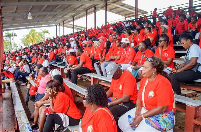 A section of the gathering at the National Park. [Samuel Maughn photo]