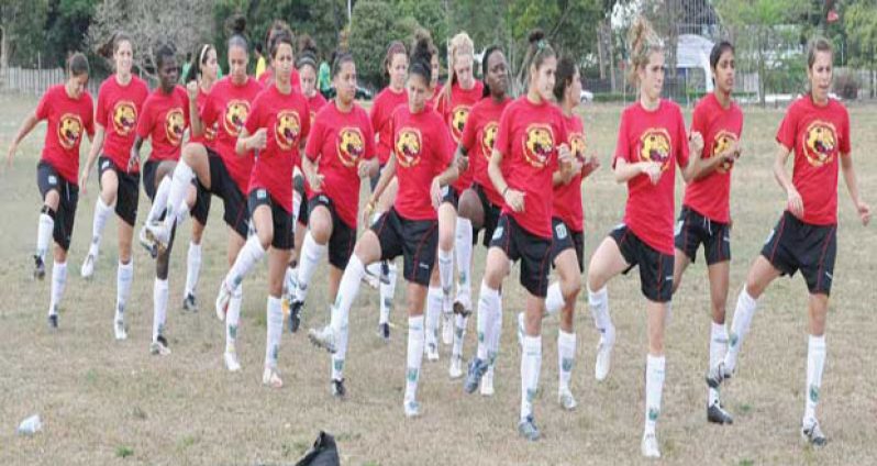 Flash-back ... Guyana’s female National Football team aka ‘Lady Jags’.