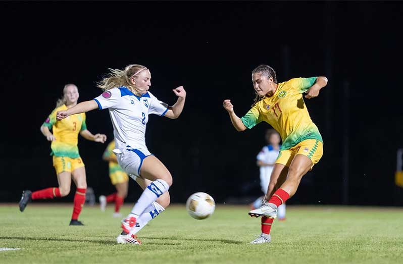 Lady Jags were not clinical enough against Nicaragua (PHOTO: News Room/Jeremy Jagroop)