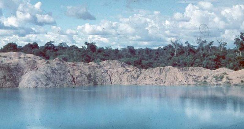 The famous Blue Lake at Linden