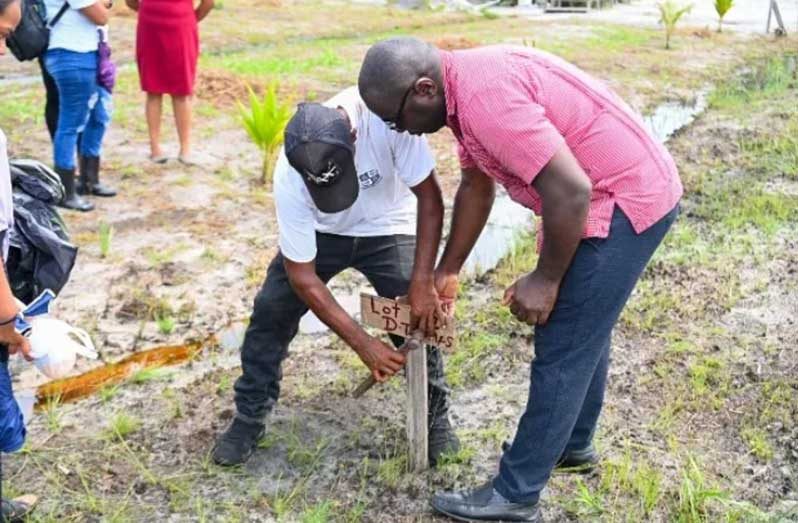 More than 100 Soesdyke-Linden Highway residents were on Friday allocated lands in the Village of Swan by the Guyana Lands and Surveys Commission (GLSC)