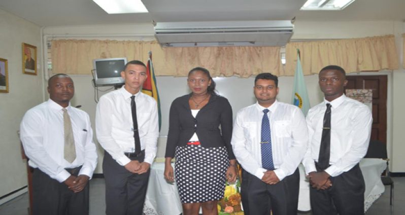 The five new land surveyors