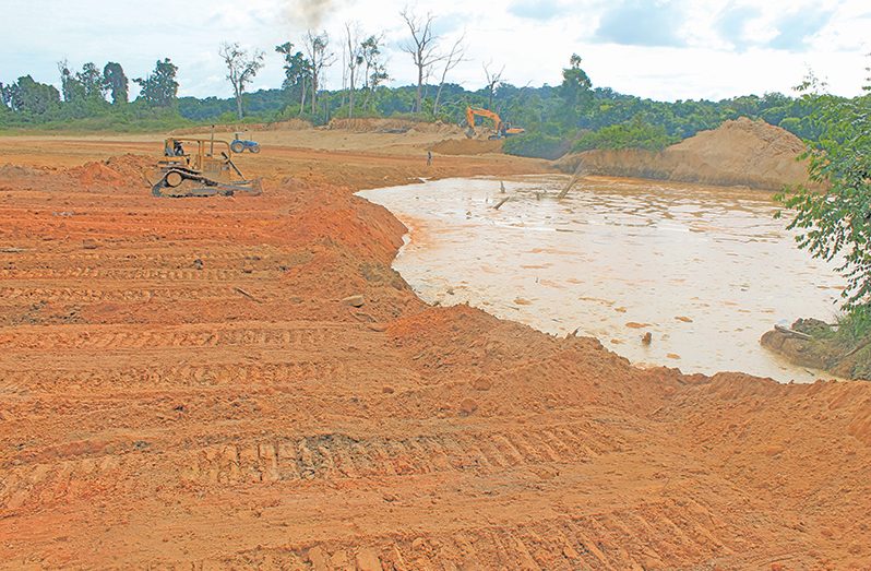 Backfilling as part of land restoration (GGMC photo)