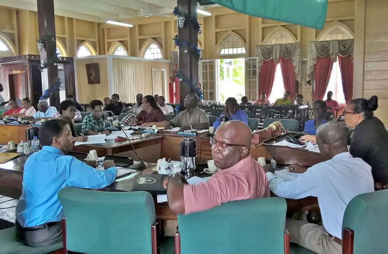 Councillors on Monday at the final statutory meeting of the Mayor and City Council for 2018