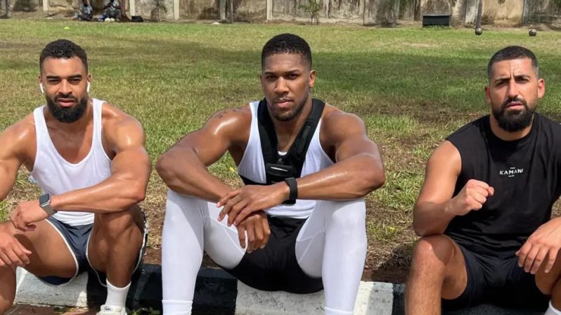 Latif Ayodele (left) and Sina Ghami (right) were close friends and team members of Anthony Joshua