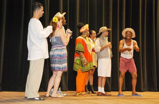 A scene from a previous show