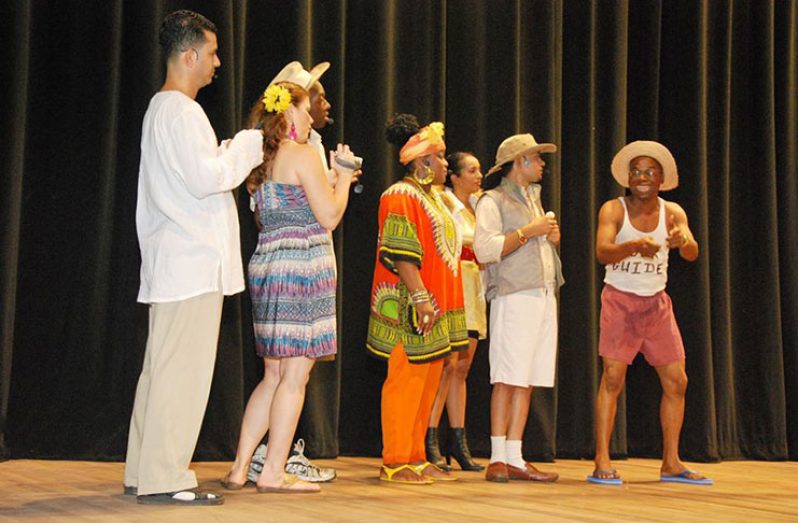 A scene from a previous show