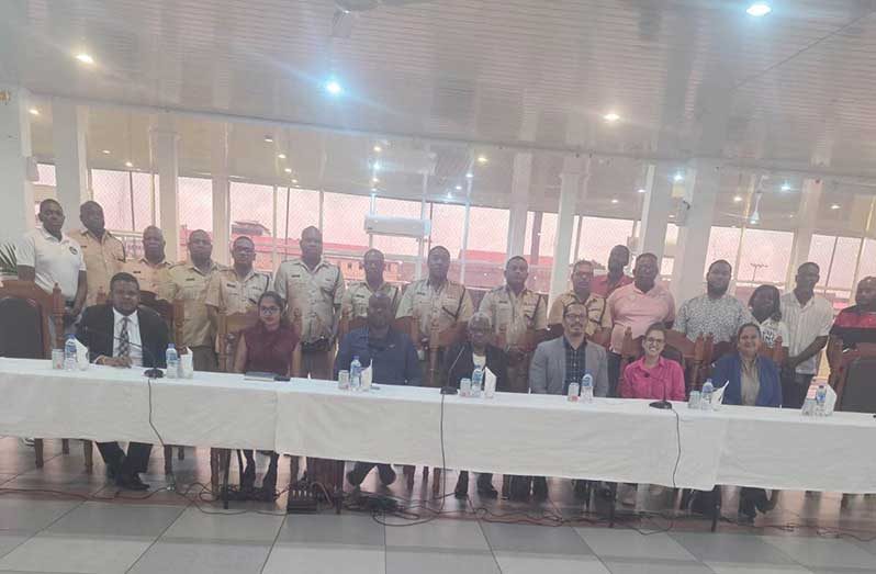 The stakeholder engagement, held at the Police Officers’ Mess Annex, Eve Leary, brought together representatives from the Guyana Police Force (GPF) Traffic Department, the Guyana National Road Safety Council (GNRSC), and the Law Reform Commission (LRC)