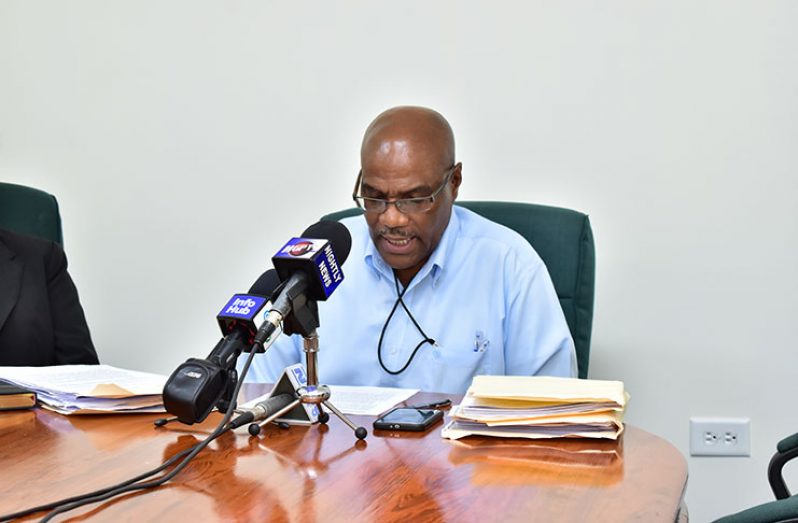 Ministry of Natural Resources’ Director of Compliance Derrick Lawrence (DPI photo)