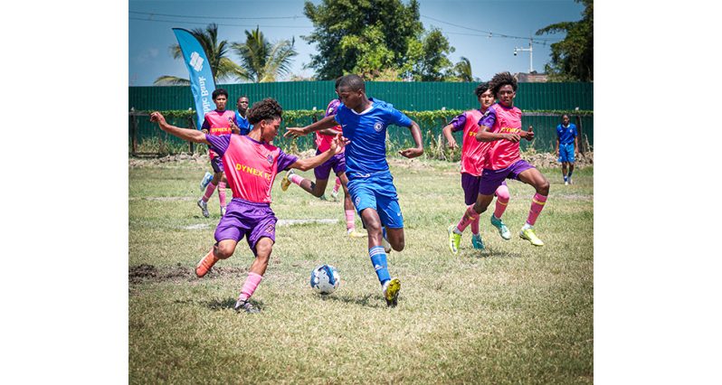 Action in the Republic Bank Schools Football League (Japhet Savory Photo)