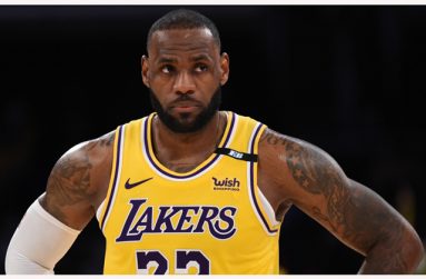 LeBron James shot a 34-foot three-pointer to claim a 103-100 win.
