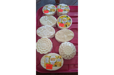 Some of the soaps made by Diane Leitch-Hinds