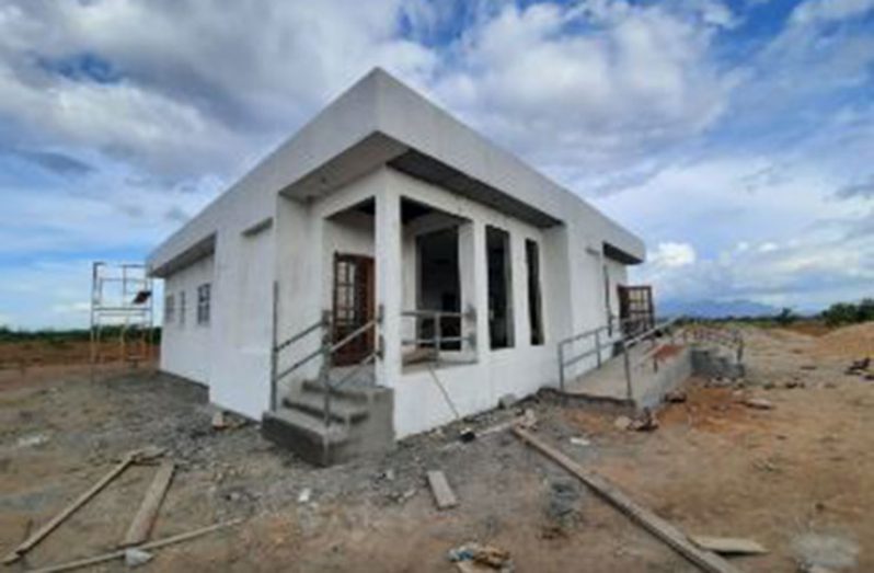 The new office that is being constructed in the Town of Lethem