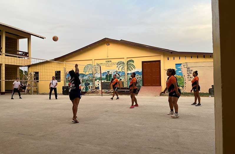 Lethem Volleyball teams battling in the RBL One Guyana B Division Tournament