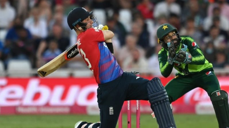 Liam Livingstone romped to a 17-ball fifty in England's chase. (Getty Images)