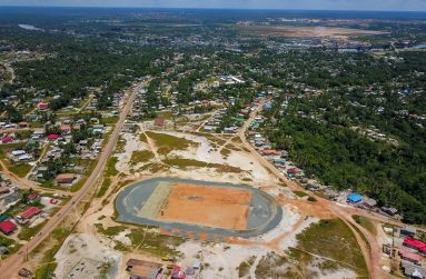 A 2020 photo of the Bayroc Community Centre ground where the synthetic track in Region 10 is being built
