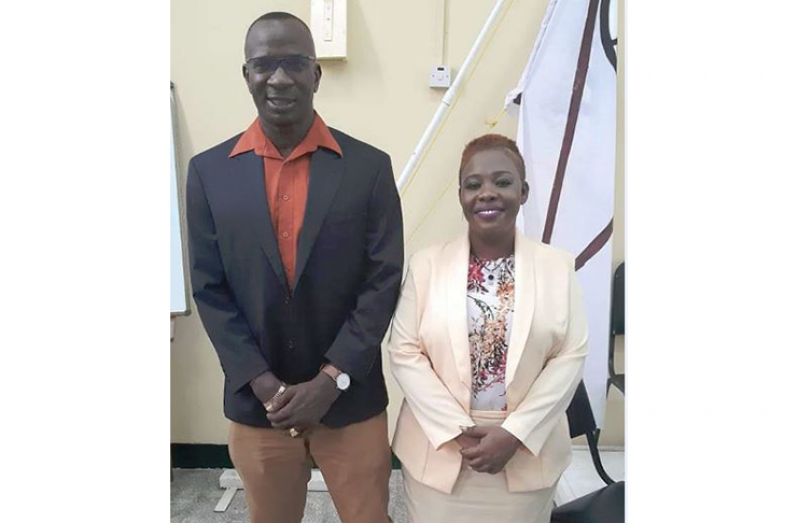 Re-elected Mayor and Deputy Mayor of Linden Waneka Arrindell and Wainewright Bethune