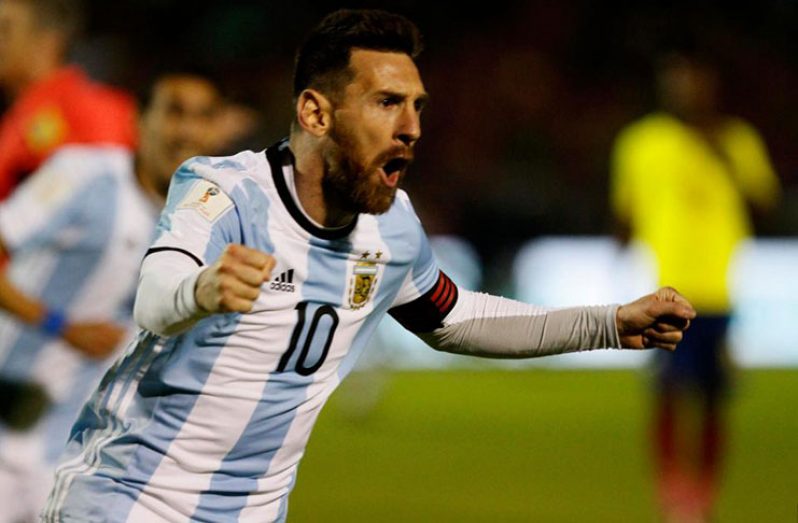 Lionel Messi scored a hat-trick to book Argentina's spot at next year's World Cup