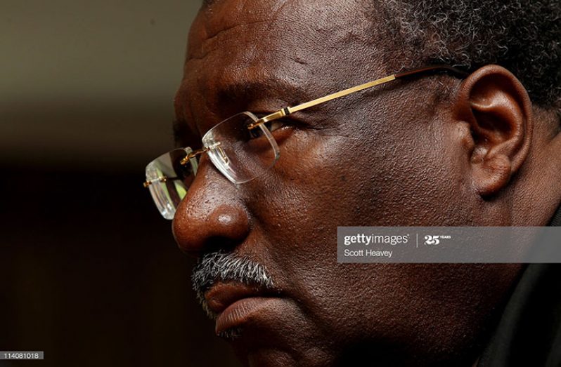 Clive Lloyd speaks to the media during an ICC Cricket Committee press conference at Lord’s