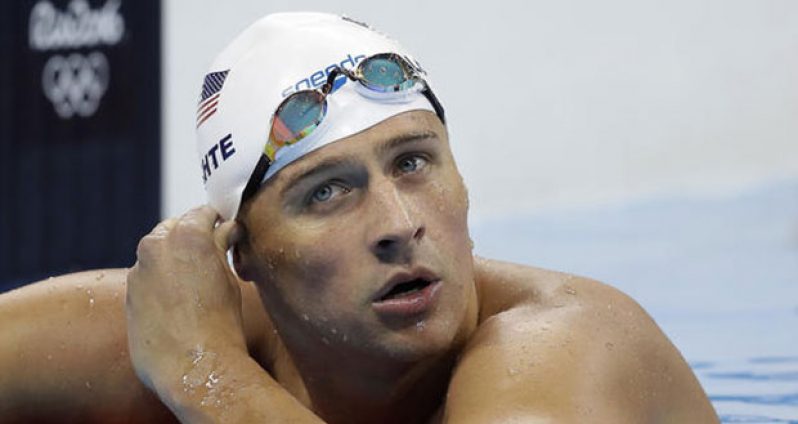 Ryan Lochte during competition in Rio. (Michael Sohn/Associated Press)