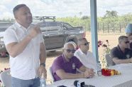 Minister Vickram Bharrat meeting with loggers and residents in East Bank Berbice