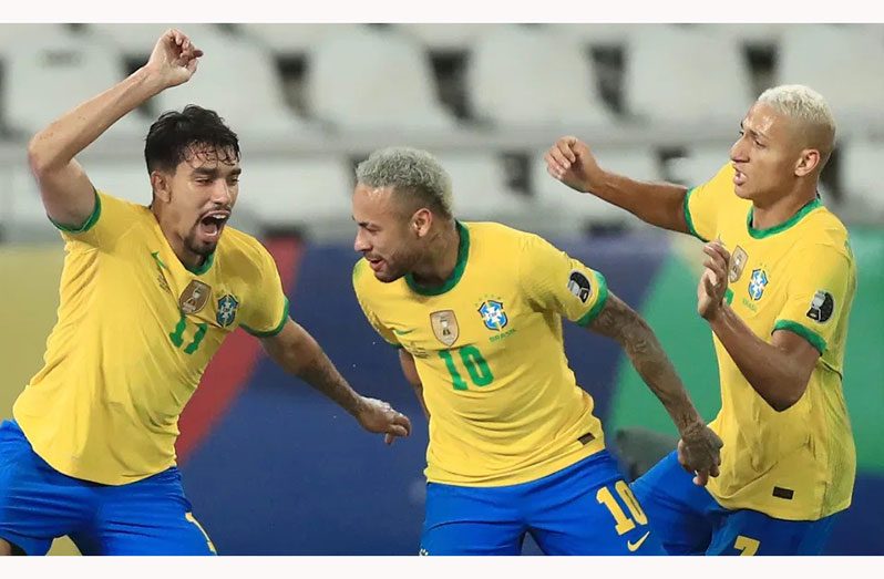Lucas Paqueta’s 35th minute goal off a Neymar feed has put Brazil within one win of winning the 2021 Copa America.
