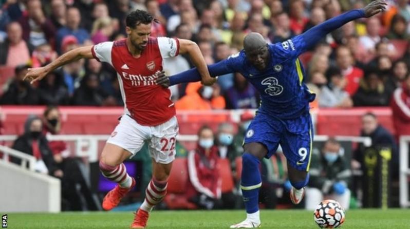 Lukaku gave Arsenal defender Pablo Mari a particularly torrid afternoon