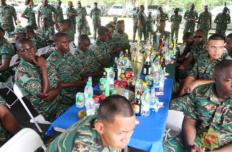 GDF ranks at Base Camp Stephenson for their much-anticipated Christmas lunch