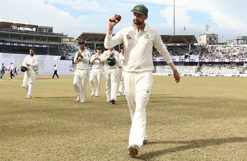 Nathan Lyon removed Mehidy for 26 and claimed his fifth five-wicket haul in Asia and tenth overall ©Getty Images