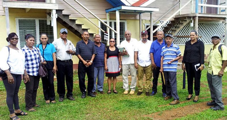 Members of the Mabaruma Town Council following their first meeting as a council on Wednesday