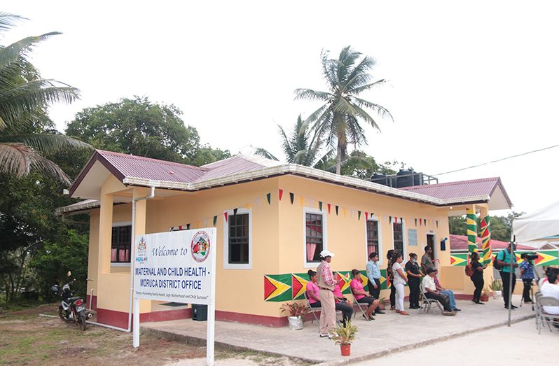 The new Maternal and Child Health - Moruca District Office (Ministry of Health photos)