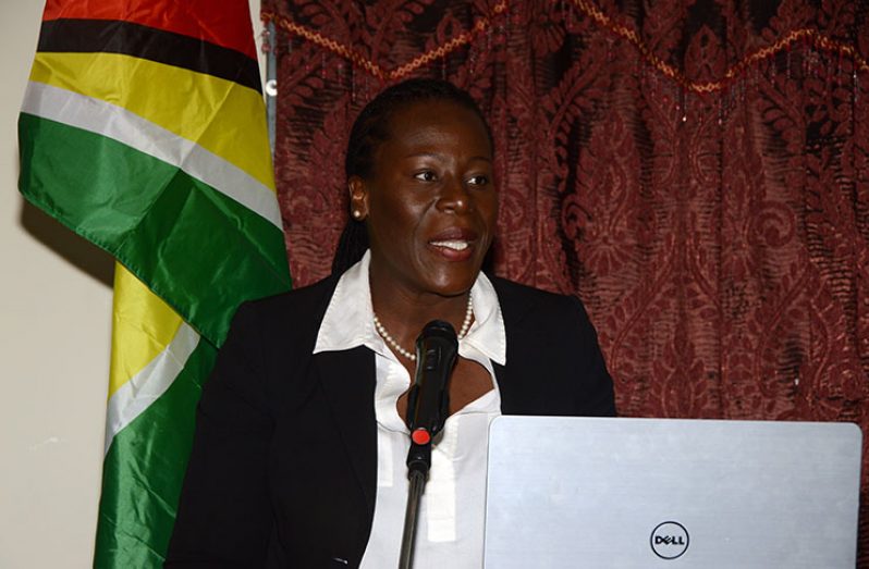 Director of the Department of Environment, Ndibi Schwiers (Adrian Narine photo)