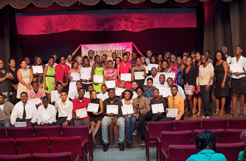 Eighty youths trained in the Merundoi-IDB Theatre Programme (Photo by Merundoi)