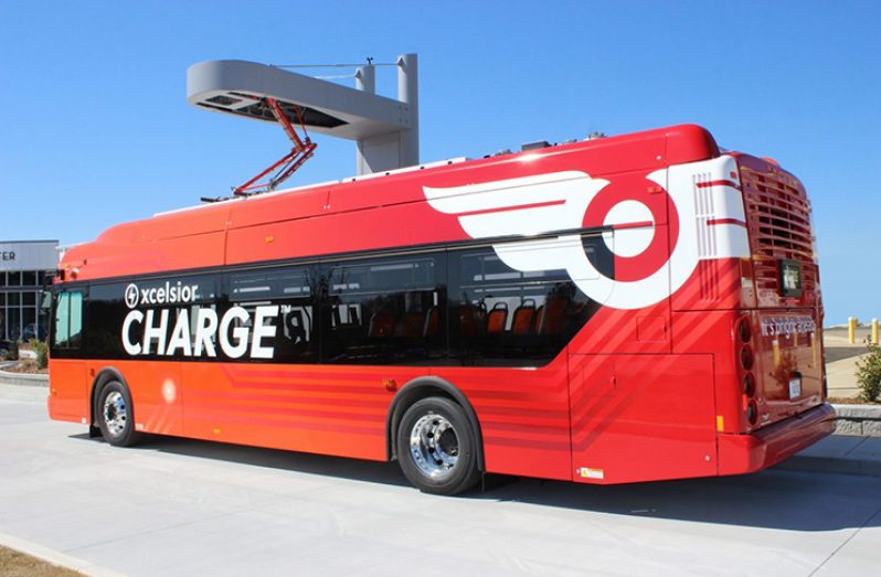 An image of what the metro buses will look like when acquired by Guyana Metro Bus