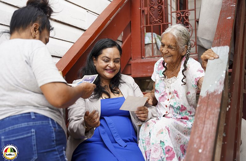 Minister of Human Services and Social Security, Dr. Vindhya Persaud during her interaction with Ruimveldt residents on Friday