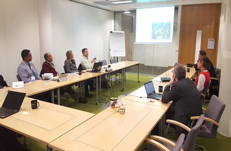 A presentation being made to the UK Environment Agency and Department for Environment, Food & Rural Affairs