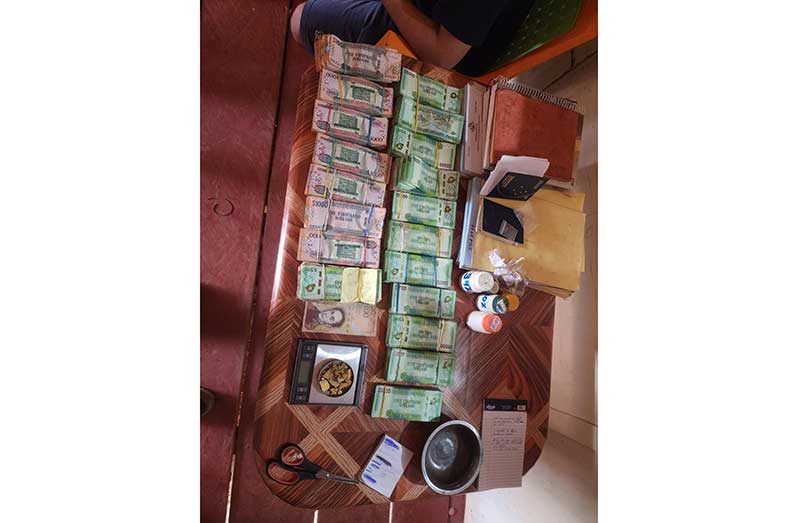 The GGMC enforcement team suspended the operations of a shop at Tamakay Landing in the Mazaruni Mining District