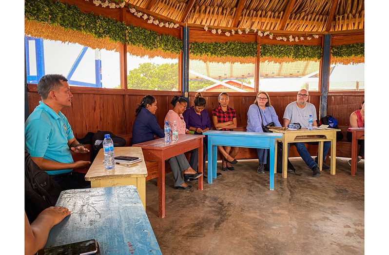 Officials engaging in discussions in Region Nine (MoE photo)