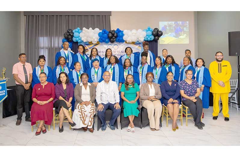 The graduates were recognised during a ceremony held on Tuesday at the Windjammer International Cuisine and Comfort Inn, attended by Minister of Health, Dr Frank Anthony