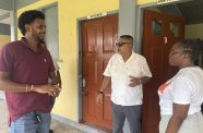 MP Zamal Hussain and Regional Chairman Junior Basant visiting schools in Region Six ahead of tomorrow’s reopening