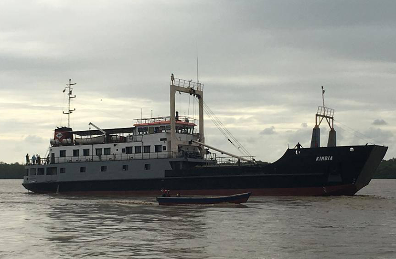 The MV Kimbia resumed operations on Sunday afternoon