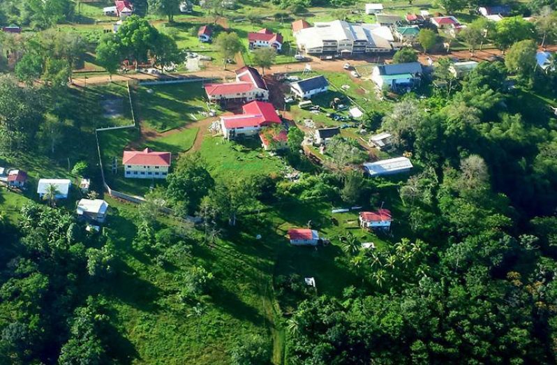Aerial view of a section of Mabaruma