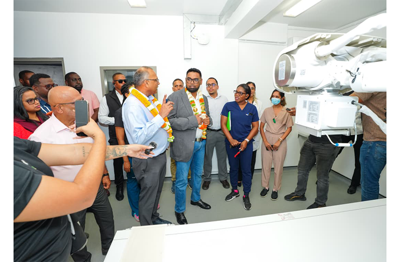 Residents of Region Three are breathing a sigh of relief after President Dr. Mohamed Irfaan Ali commissioned a modern, digital X-ray system at the Leonora Hospital