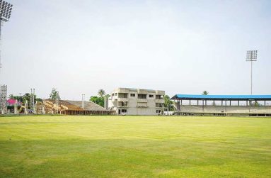 The Mackenzie Sports Stadium in Linden under construction