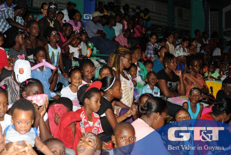 Savouring the moment at this year’s ‘Magical Night of Christmas’ ‘getogether’ at the Cliff Anderson Sports Hall on upper Homestretch Avenue