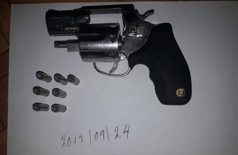 The Magnum pistol that was seized