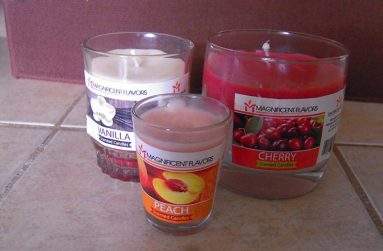 Scented candles made by the Mahaica Women’s Group